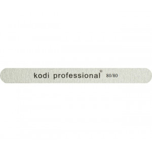 Пилка для ногтей Kodi Professional 80/80 износостойкая серая овал